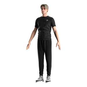 <b>Men's</b> T-shirt Terry - Moisture Wicking & Puff Print, Custom OEM Wholesale - Product Image 5