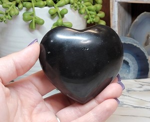 หินทัวมาลีนสีดำหินอัญมณีฮวงจุ้ยหัวใจพองการป้องกันตามธรรมชาติป้องกัน EMF ต่อสายดิน - Product Image 5