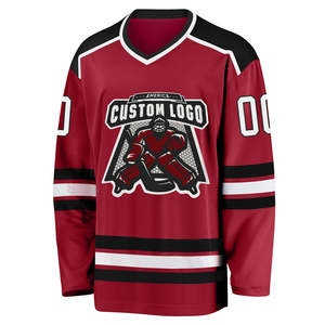 Maillot de hockey sur glace chemises brodées uniformes cousus vêtements de sport avec logos - Product Image 2