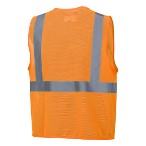 Custom Color <b>Reflective</b> Construction Vest Polyester Work Wear Safety Vest with Pockets and <b>Reflective</b> <b>Tape</b> - Product Image 6