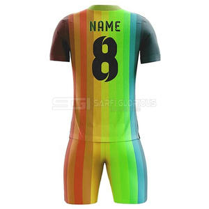 Camiseta de fútbol barata de alta calidad de fábrica 100% poliéster Club Soccer Wear Team Soccer Uniformes Kit - Product Image 6