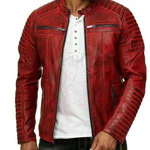 Hot 2026 modèle hommes femmes vêtements en cuir veste nouvelle mode hommes veste en cuir coupe-vent en cuir veste 2025 - Product Image 6