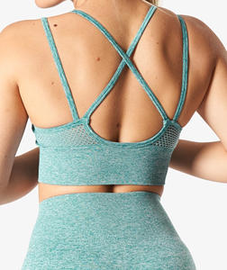 Sujetador deportivo de alto impacto para mujer, 100% algodón, transpirable, sin costuras, sujetador de Fitness, anillo de acero de realce frontal, a prueba de golpes para grandes - Product Image 2