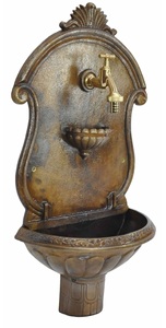 Fontaine murale de jardin montée sur l'extérieur Style vintage Fabrication de très bonne qualité Fontaine murale élégante en fonte avec bassin - Product Image 6