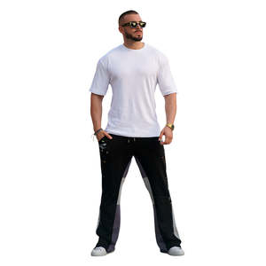 Splatter Stained Stacked Loose Baggy <b>Mens</b> Pants | Flare Sweat Pants <b>Men</b> - Product Image 6