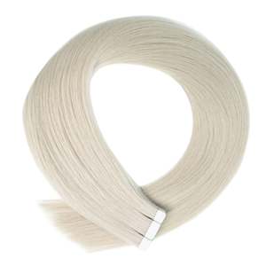 Extensions de cheveux à clipser 12A Remy Cheveux humains européens # 60 Mèches de Cheveux Blond Platine Double Drawn Body Wave - Product Image 1
