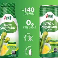Groothandel 330ml blikjes 100% suikerriet fruitsap, laag vetgehalte, gratis sample, OEM ODM private label drankenfabrikant uit Vietnam