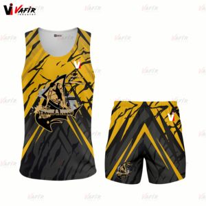 Fabricación de fábrica, cómodo uniforme de pista y campo, juegos de ropa deportiva para gimnasio para correr al aire libre, uniformes para correr personalizados - Product Image 1