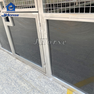 Stalles de chevaux préfabriquées modulaires portables pas chères, portes en acier pour écuries, hangar pour chevaux - Product Image 4