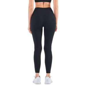 Anti-Rollin High Waist Yoga <b>Leggings</b> Women Breathable Gym Fitness Pants Tummy Control OEM Supply Adults - Product Image 2