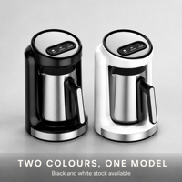 Machine à café turque portable 2 tasses 400W semi-automatique électrique pour hôtel et maison, vente en gros, OEM ODM, directement de l'usine