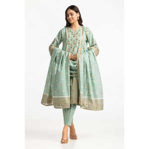 Conjunto de Traje de 3 Piezas para Mujer IUSTKSD-269, Estampado en Oro y Laca - Product Image 4