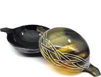 Bol à boire en corne, Quaich écossais, coupe d'amitié pour vos amoureux, coupe de mariage, bol à whisky Quaich, coupe d'amour, Burns
