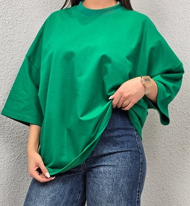 100% camisetas de gran tamaño de calidad superior para hombres y mujeres Logotipo de impresión de bordado personalizado servicio OEM ODM al por mayor - Product Image 3