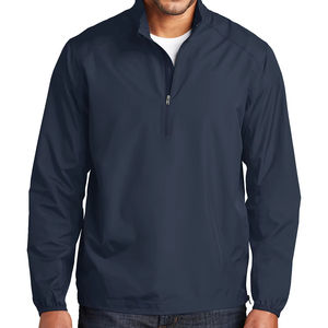 OEM personalizado de los hombres XL largo con capucha chaqueta cortavientos de alta calidad impermeable a prueba de viento de tela al aire libre correr invierno Stand Collar - Product Image 1