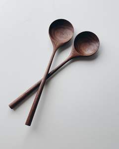 Cuillère à mélanger en bois massif à manche court |   Louche en bois anti-rayures pour chef et cuisine domestique, cuillère en bois de luxe - Product Image 6