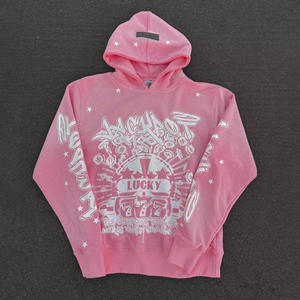 Conjunto de Sudadera con Capucha y Pantalones Acampanados de Chándal para Hombre, de Invierno, Color Liso, con Lavado Ácido y Efecto Desgastado 3D - Product Image 6