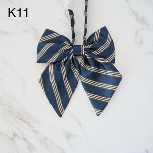 38cm * 5cm couleur unie enfants étudiante paresseux cravates rouge blanc Graffiti rayé cravate cravates 100% soie école uniforme cravate - Product Image 4