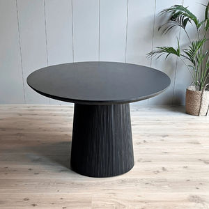 Juego de mesa de comedor ovalada de madera de mango macizo moderno para el hogar, oficina, hotel, gimnasio, muebles de restaurante versátiles para uso en múltiples espacios - Product Image 3