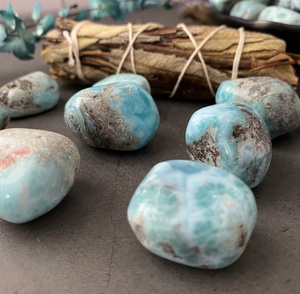 Naturel Larimar chuté de Pierres Précieuses Brutes Bruts Matériau Semi Précieux Pierre En Gros De Exis Cristal Exportations - Product Image 5