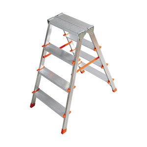 Scala in Alluminio a Doppia Salita 4 Gradini - Product Image 1