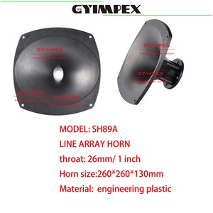 260*260*130mm Trompeta de tweeter de plástico con guía de onda de garganta de 1 pulgada, accesorio para Line Array - Product Image 2