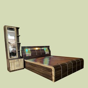 เตียงไม้ดีไซน์คลาสสิกพร้อมที่เก็บของเตียงขนาดควีนไซส์ทันสมัยเตียงนอนเฟอร์นิเจอร์บ้าน - Product Image 2