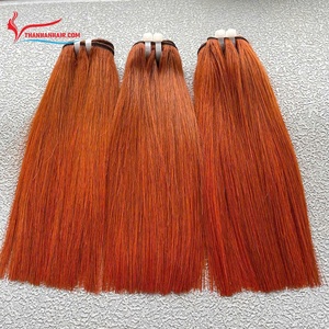 2024 productos más vendidos, paquetes de cabello de trama de máquina recta de hueso en múltiples colores, extensiones de cabello suave y sedoso - Product Image 2