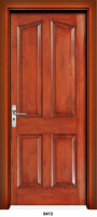 Porte de sécurité en bois coupe-feu de conception minimaliste