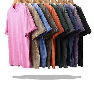 เสื้อยืดโอเวอร์ไซส์ผู้ชายผ้าฝ้าย100% ฟอกสีลายกราฟฟิกสกรีนลายกราฟฟิกสไตล์วินเทจแนวสตรีทแบบลำลองหรูหราออกแบบได้ตามต้องการ - Product Image 1