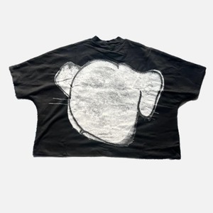 Camiseta de calle de gran tamaño sin costuras de moda Boxy Fit Drop Shoulder Cropped Hip Hop Tee para entusiastas de la moda - Product Image 2