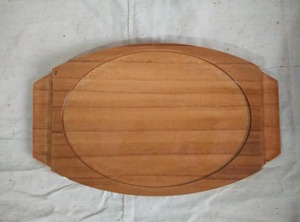 Sartén de plato de chisporroteo de almuerzo precioso de Venta caliente de calidad fantástica con bandeja de madera - Product Image 5