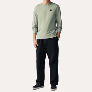 Sweat-shirt à col rond surdimensionné pour hommes, sweat-shirts à capuche brodés délavés à l'acide avec logo personnalisé, nouveaux sweats à capuche - Product Image 1