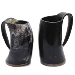 Meilleur design en gros2024 tasse en corne avec support en corne tasse à boire la plus populaire corne de buffle naturelle verres décoratifs tasse à bière - Product Image 6