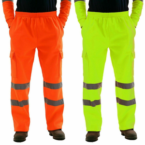 Pantalons de travail réfléchissants pour hommes Vêtements de travail de sécurité durables Tissu confortable haute visibilité OEM ODM Vente en gros directe d'usine - Product Image 1