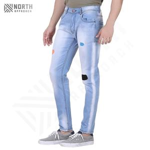 Jeans de Mezclilla para Hombre, Estilo Nuevo 2025, Fabricación en Fábrica, Precio al por Mayor, Alta Calidad, Estilo Casual con Decoración Desgastada, Corte Recto - Product Image 2