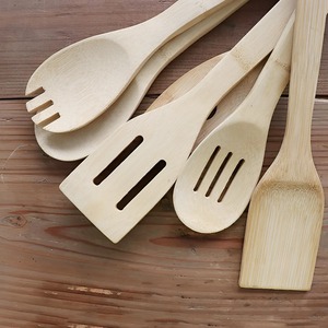 Accesorios para el hogar, utensilios de cocina, juego de utensilios naturales, utensilios de cocina de bambú, espátula para freír más vendida - Product Image 6