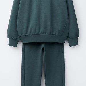 ชุดวอร์มเด็กผู้ชาย แบบสวมหัว คอกลม คุณภาพสูง พิมพ์โลโก้ตามสั่ง เหมาะสำหรับคอลเลคชั่นฤดูหนาว ราคาถูก - Product Image 4