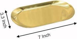 Bandeja de servicio pulida en oro Premium para ocasiones especiales - Product Image 4