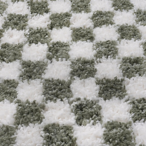 Netline Home Moodi Shaggy Green Rectangular Polyester <b>Rug</b> for Living Room Bedroom <b>Hallway</b> - Product Image 3