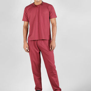 100% conjuntos de Jogger de algodón, conjunto de chándal de entrenamiento para hombres, diseño personalizado ligero, lavado ácido, chándal de verano para hombres - Product Image 4