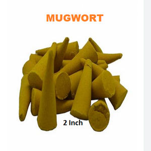 Conos de incienso de artemisa natural Suministro al por mayor de la mejor marca Conos de incienso de reflujo (Amarillo) - Product Image 1