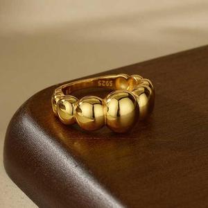 Jeulia Trendy Gold <b>Dome</b> <b>Ring</b>-Sterling Silver with Zircon Rose Gold & Rhodium Plated 18K Gold Tone - Product Image 2