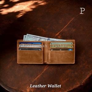 Cartera de cuero de dos tonos para hombre, precio al por mayor seguro, carteras clásicas hechas a mano, Cartera de cuero increíble con estilo de negocios para hombre - Product Image 5