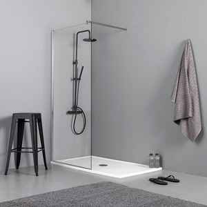 Porte de douche walk-in de 90 cm pour utilisation avec un bac de douche ou des installations au niveau du sol - Product Image 1