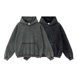 Sudadera con capucha de hombro caído de alta calidad con lavado ácido 100% algodón para hombre con capucha de gran tamaño con todas las opciones de personalización - Product Image 5