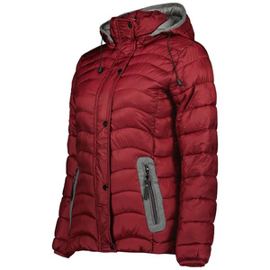 Premium Winter Outdoorwear Mujeres Puños elásticos Chaqueta acolchada Moda Comfort Fit Chaqueta con cremallera con parches personalizados - Product Image 3