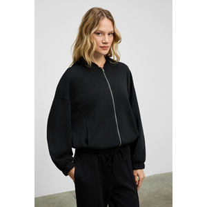 Felpa con Cappuccio e Zip a Maniche Lunghe in Tessuto Morbido ed Elastico da Donna GRIMELANGE <span class=keywords><strong>AMOURA</strong></span> - Product Image 4