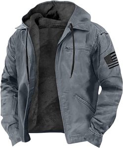 Fashionable Best Winter Men's Leather <b>Jacket</b> <b>Plus</b> <b>Size</b> Solid Pattern <b>Waterproof</b> & Windproof Reasonable Price - Product Image 4
