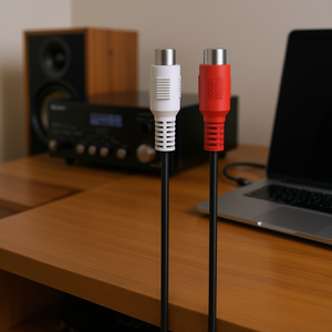 Câble adaptateur audio Mini Jack RCA 0,1 m Noir 00205185 Catégorie de produit Adaptateurs et connecteurs - Product Image 3